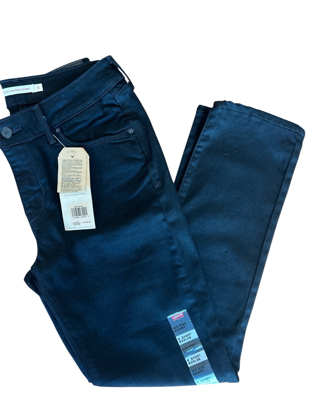Levi’s Mid Rise Skinny Black Jeans
